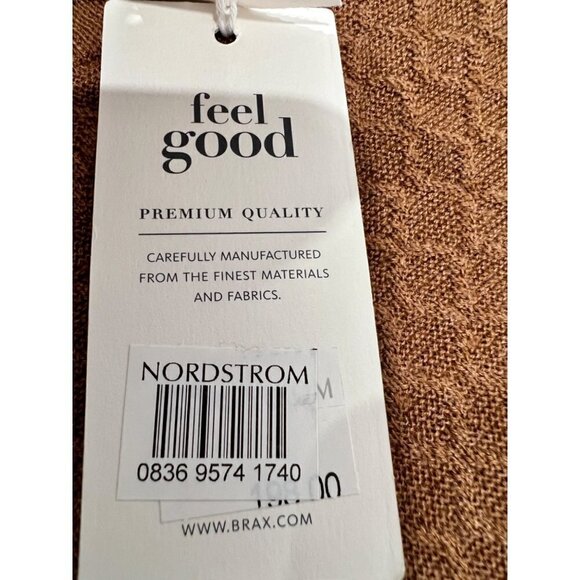 NWT BRAX FEEL GOOD Size 2XL Rick Crewneck Sweater Diamond Knit Merino/Silk - Picture 7 of 11